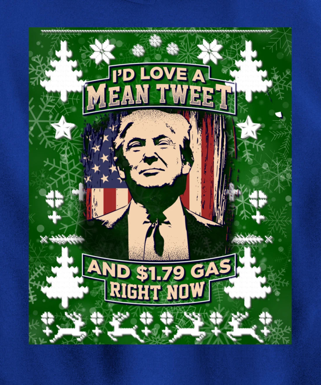 Christmas Biden Funny Republican Political Sarcasm Trump Pullover Hoodie