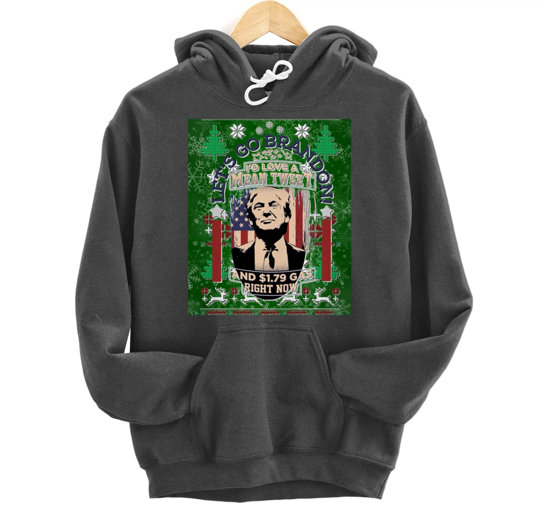 Christmas Biden Funny Republican Political Sarcasm Trump Pullover Hoodie