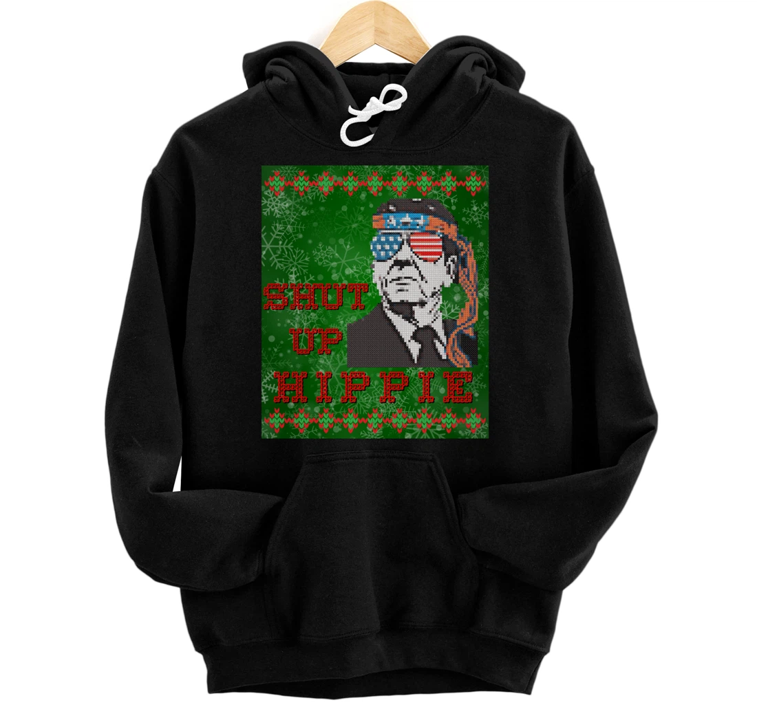 Christmas Biden Funny Republican Political Sarcasm Trump Pullover Hoodie