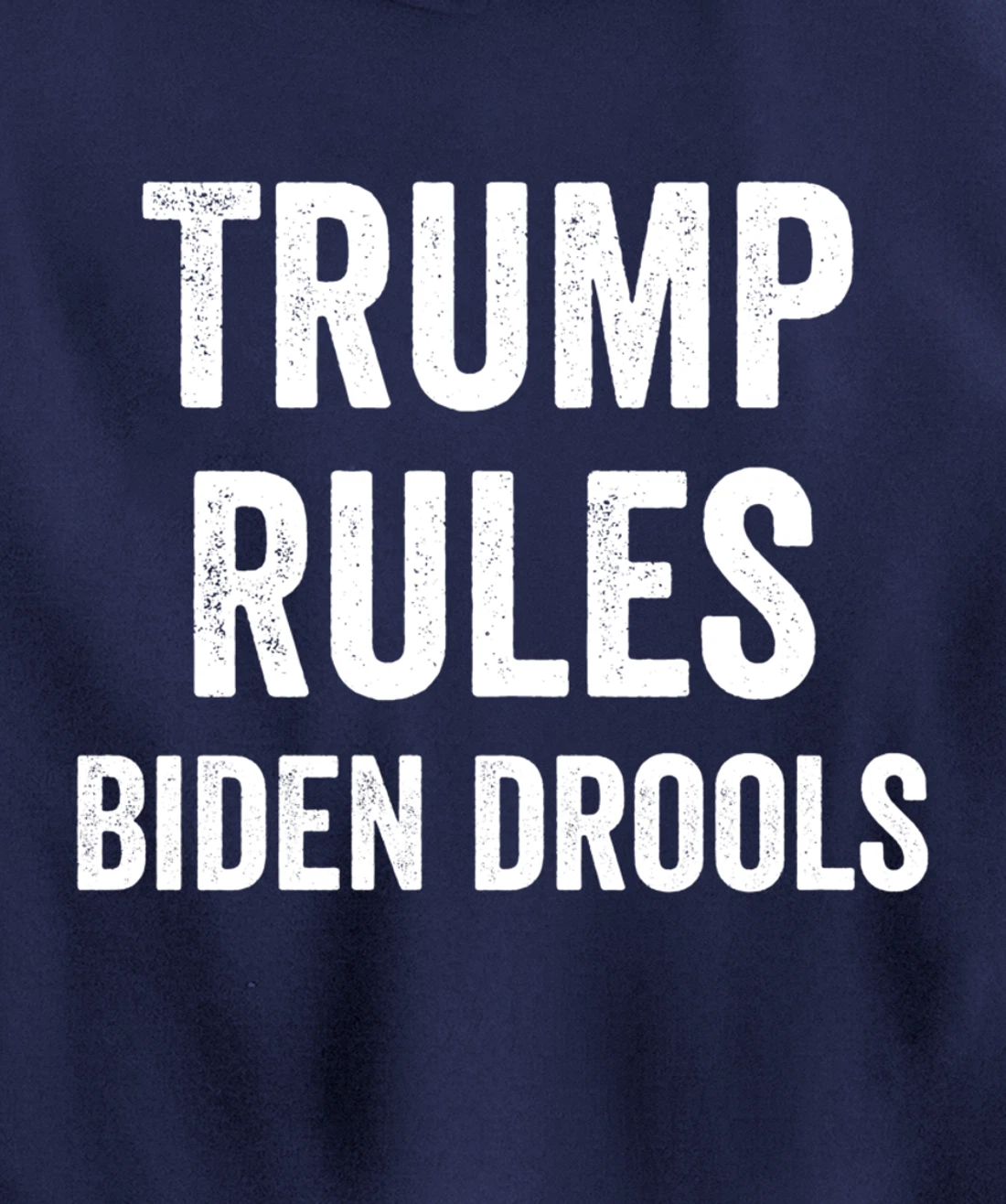 Funny Trump Rules Biden Drools Pullover Hoodie
