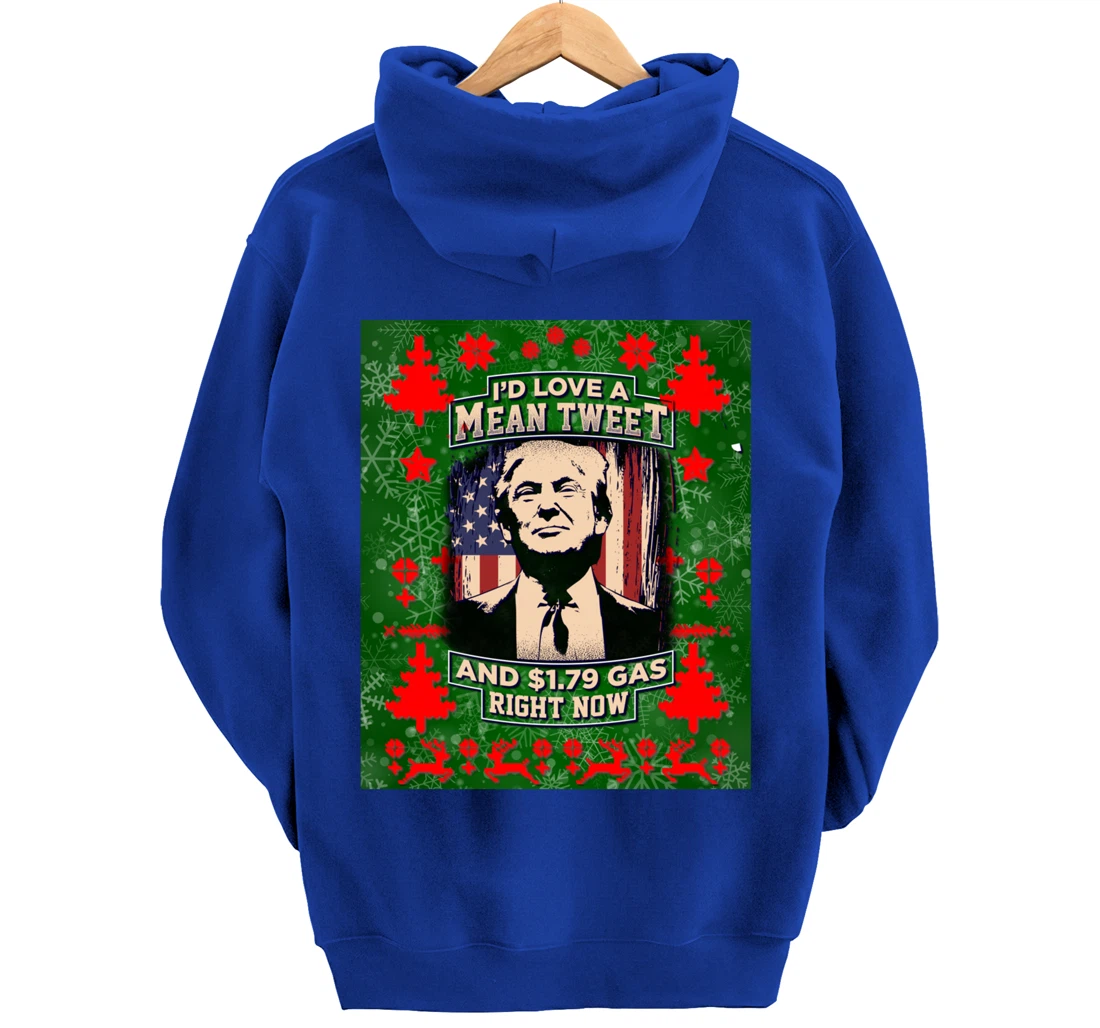 Christmas Biden Funny Republican Political Sarcasm Trump Pullover Hoodie