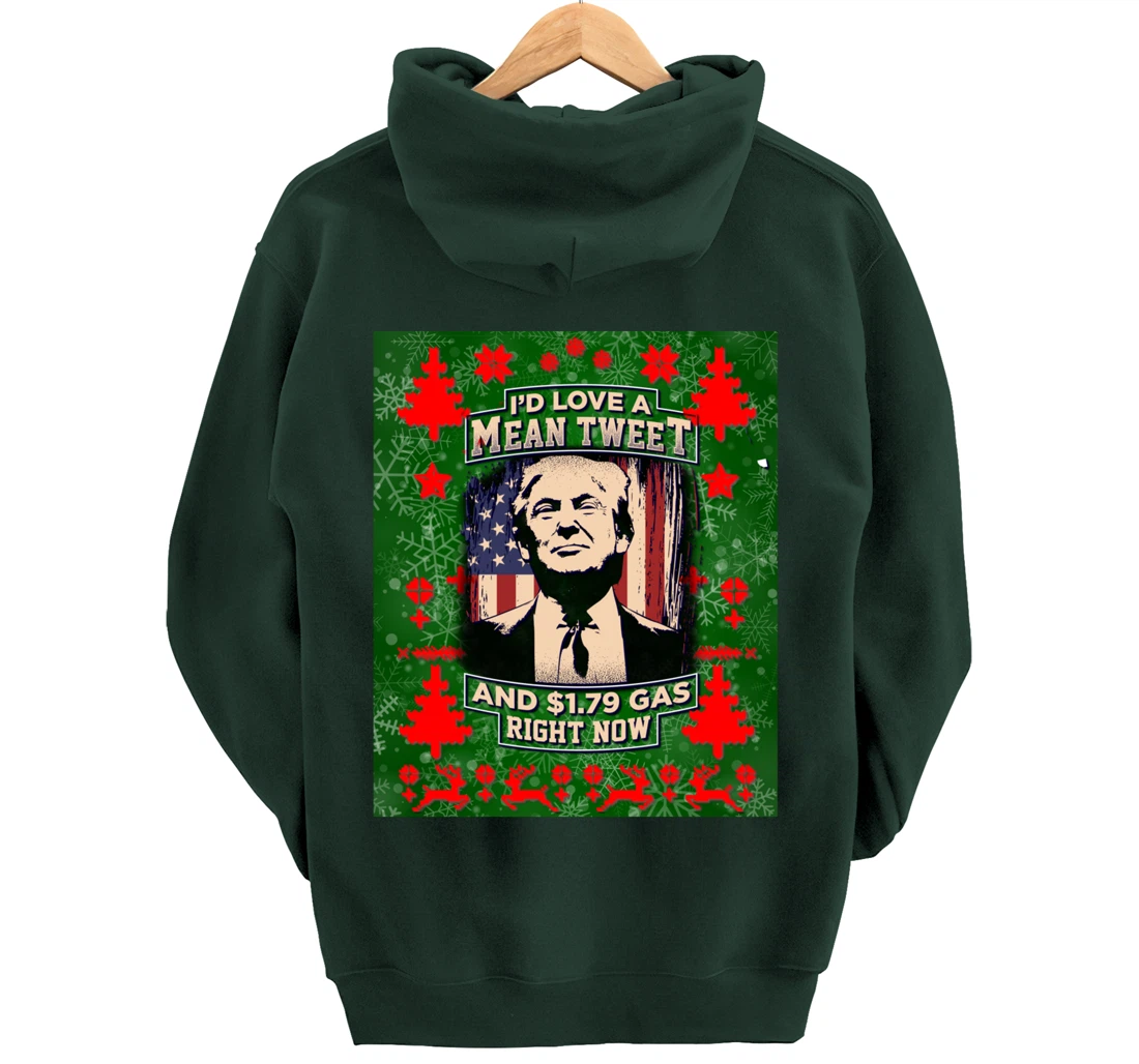Christmas Biden Funny Republican Political Sarcasm Trump Pullover Hoodie