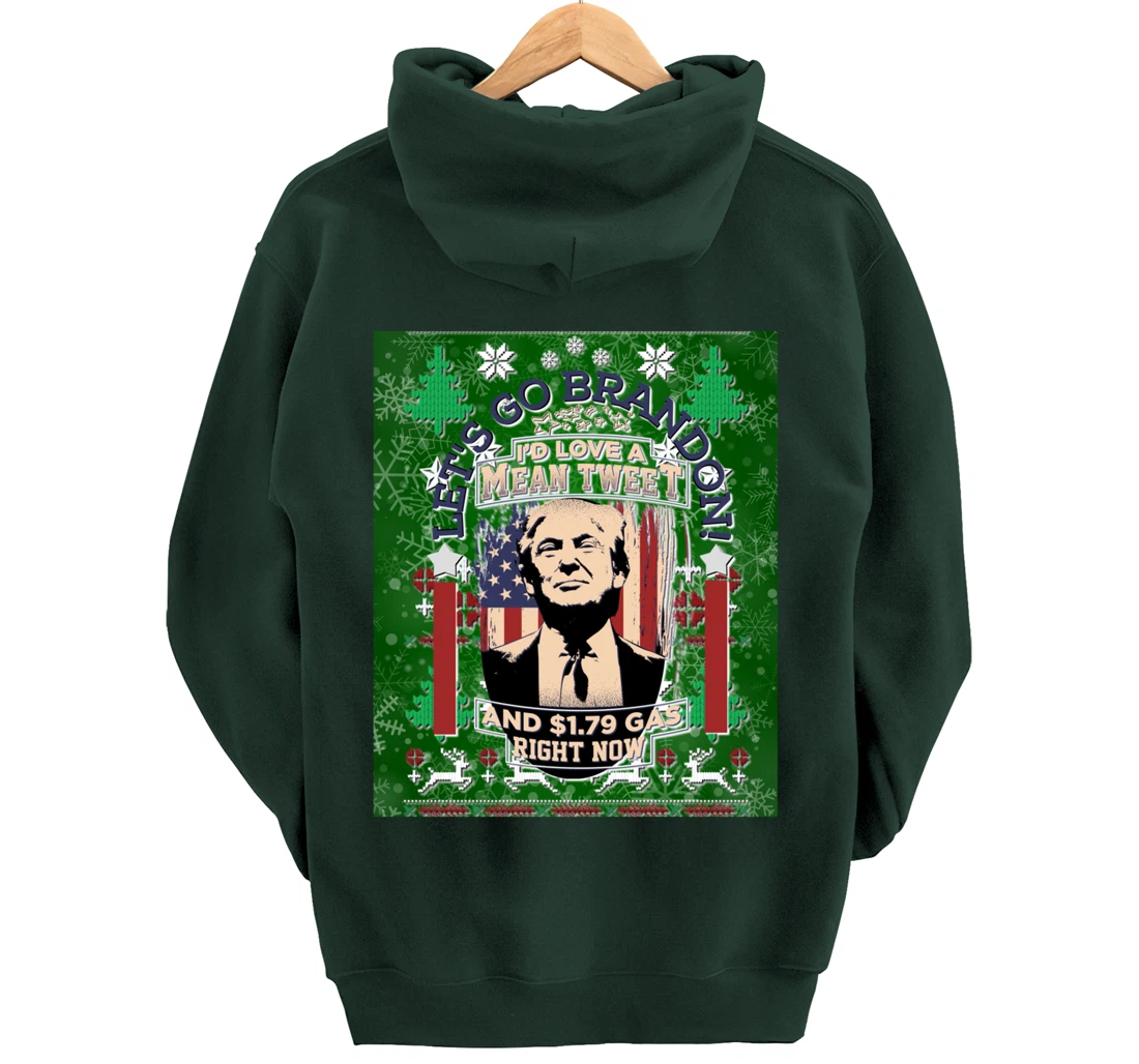 Christmas Biden Funny Republican Political Sarcasm Trump Pullover Hoodie