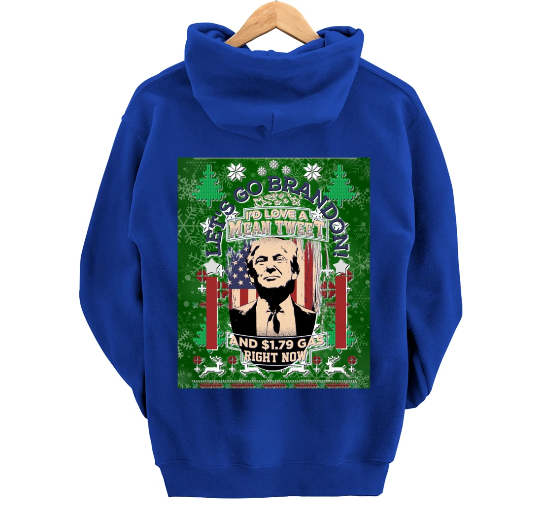 Christmas Biden Funny Republican Political Sarcasm Trump Pullover Hoodie