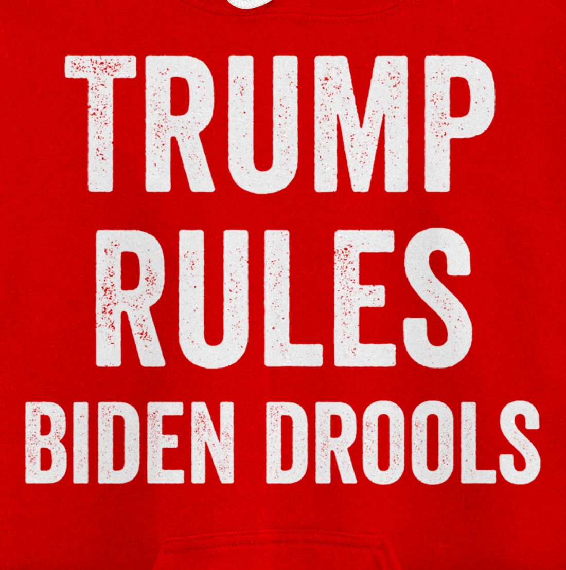 Funny Trump Rules Biden Drools Pullover Hoodie