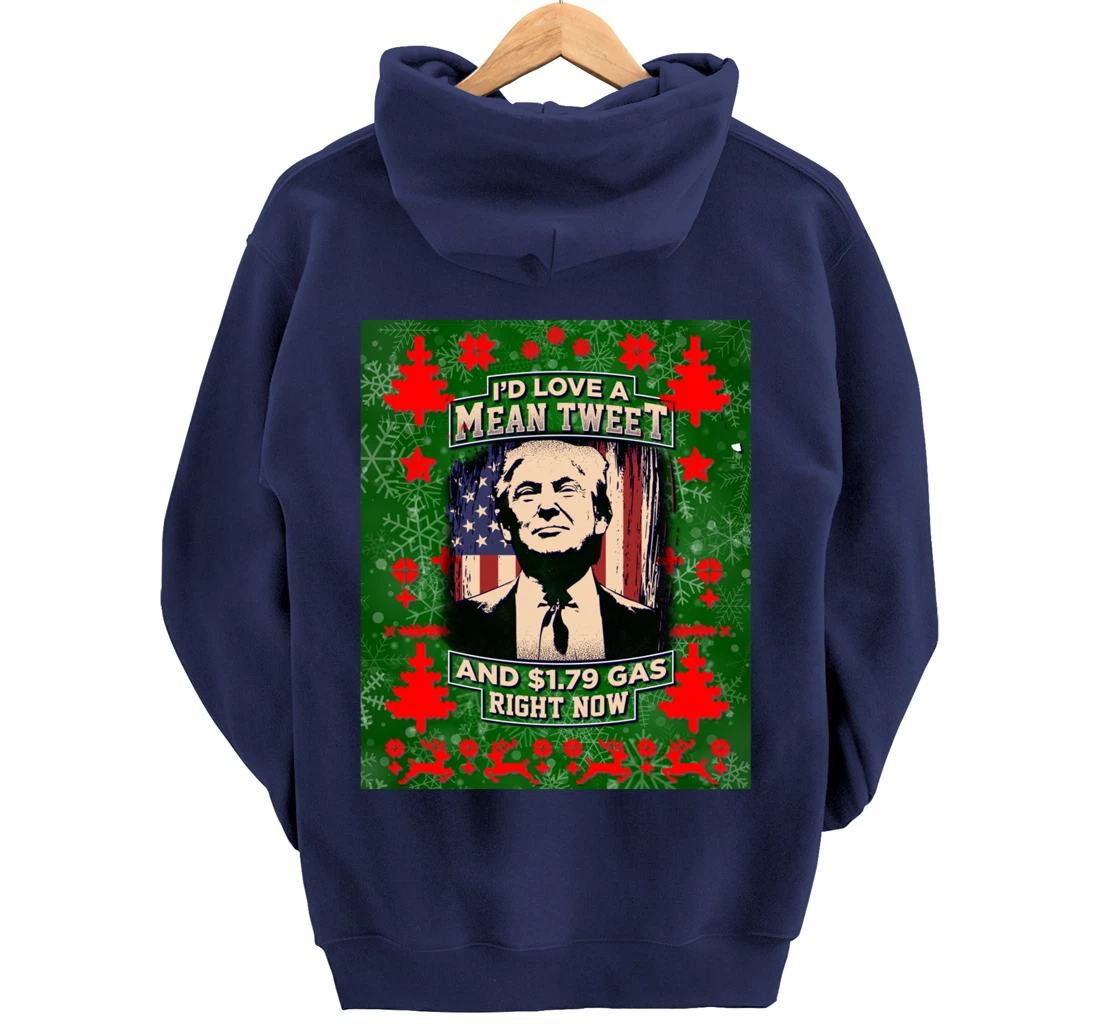 Christmas Biden Funny Republican Political Sarcasm Trump Pullover Hoodie
