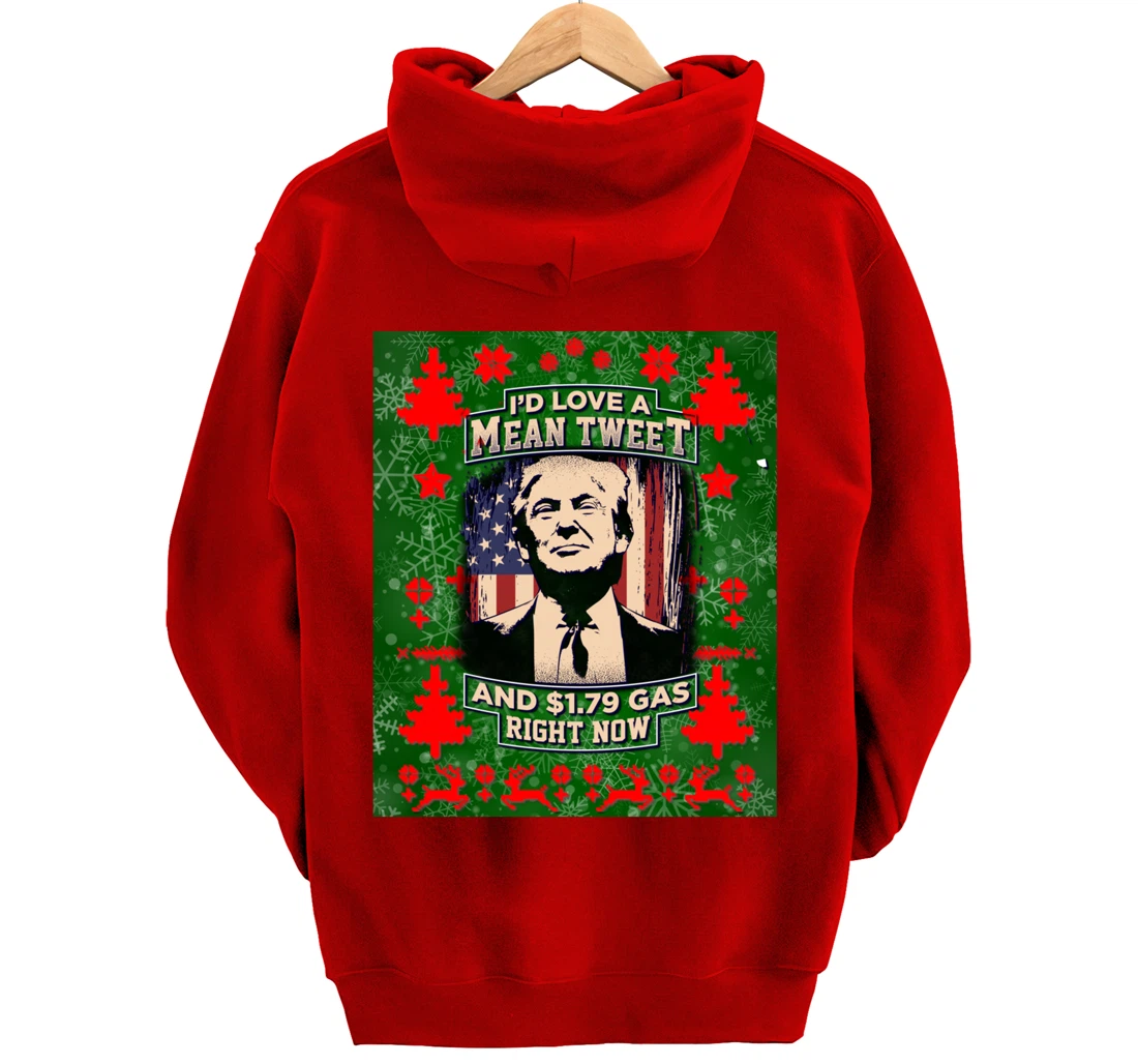 Christmas Biden Funny Republican Political Sarcasm Trump Pullover Hoodie
