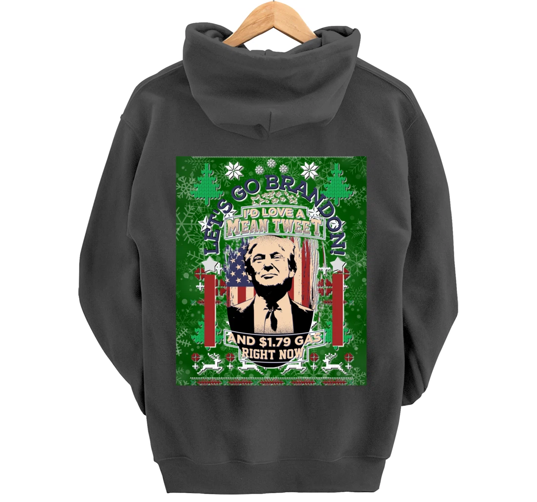 Christmas Biden Funny Republican Political Sarcasm Trump Pullover Hoodie