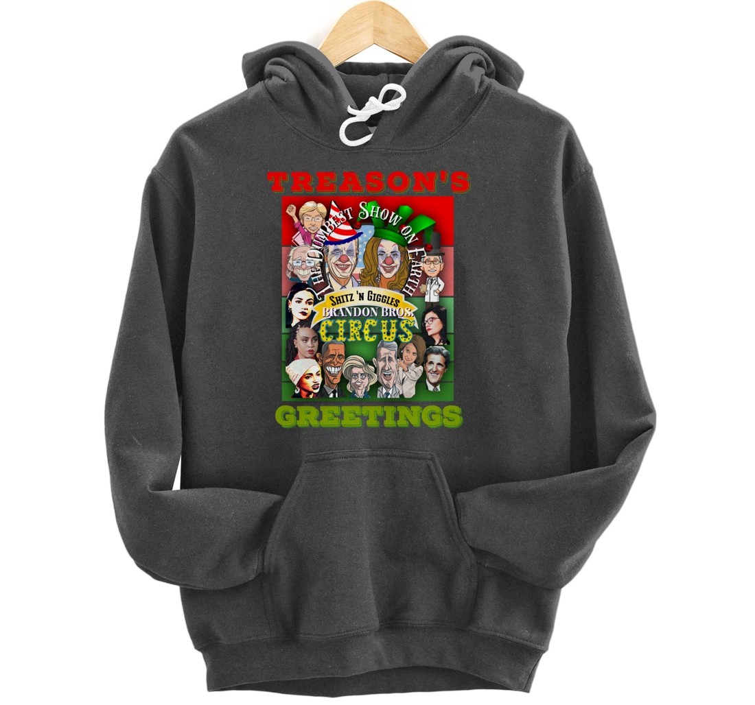Swamp Xmas Wreath Biden Squad Trump Ugly Christmas Sweater Pullover Hoodie