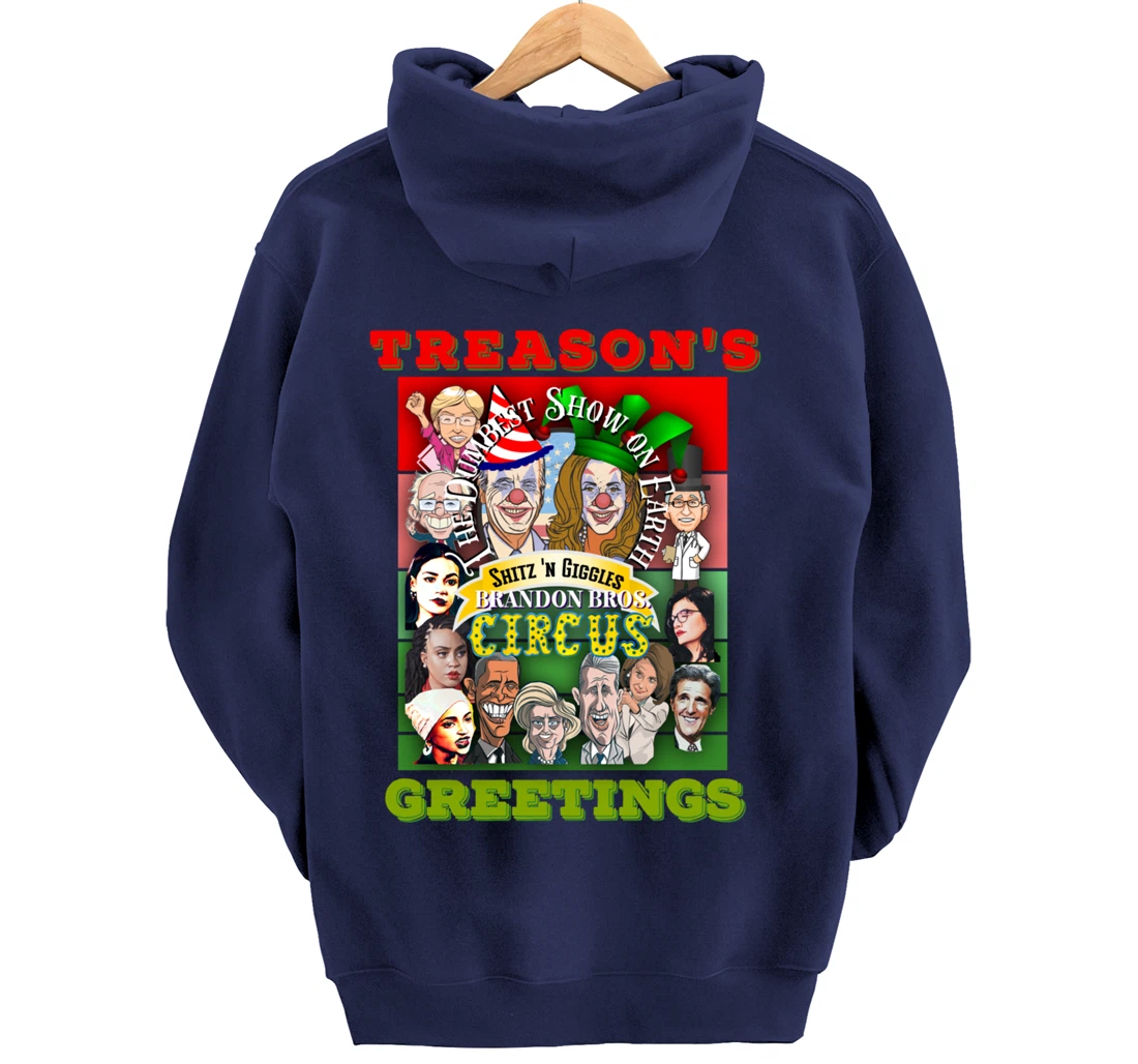 Swamp Xmas Wreath Biden Squad Trump Ugly Christmas Sweater Pullover Hoodie