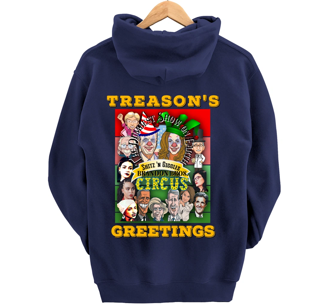 Swamp Xmas Wreath Biden Squad Trump Ugly Christmas Sweater Pullover Hoodie