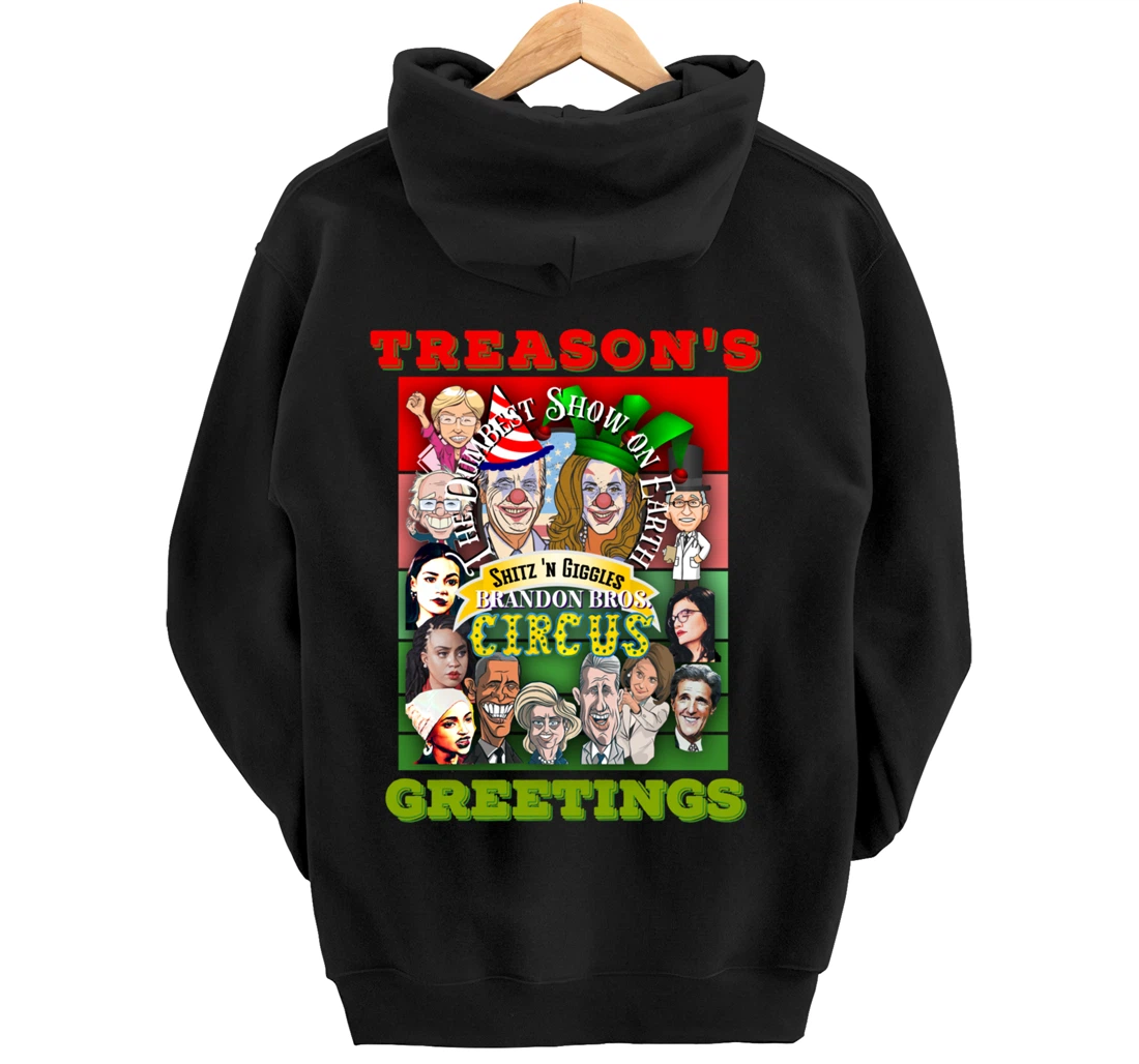 Swamp Xmas Wreath Biden Squad Trump Ugly Christmas Sweater Pullover Hoodie