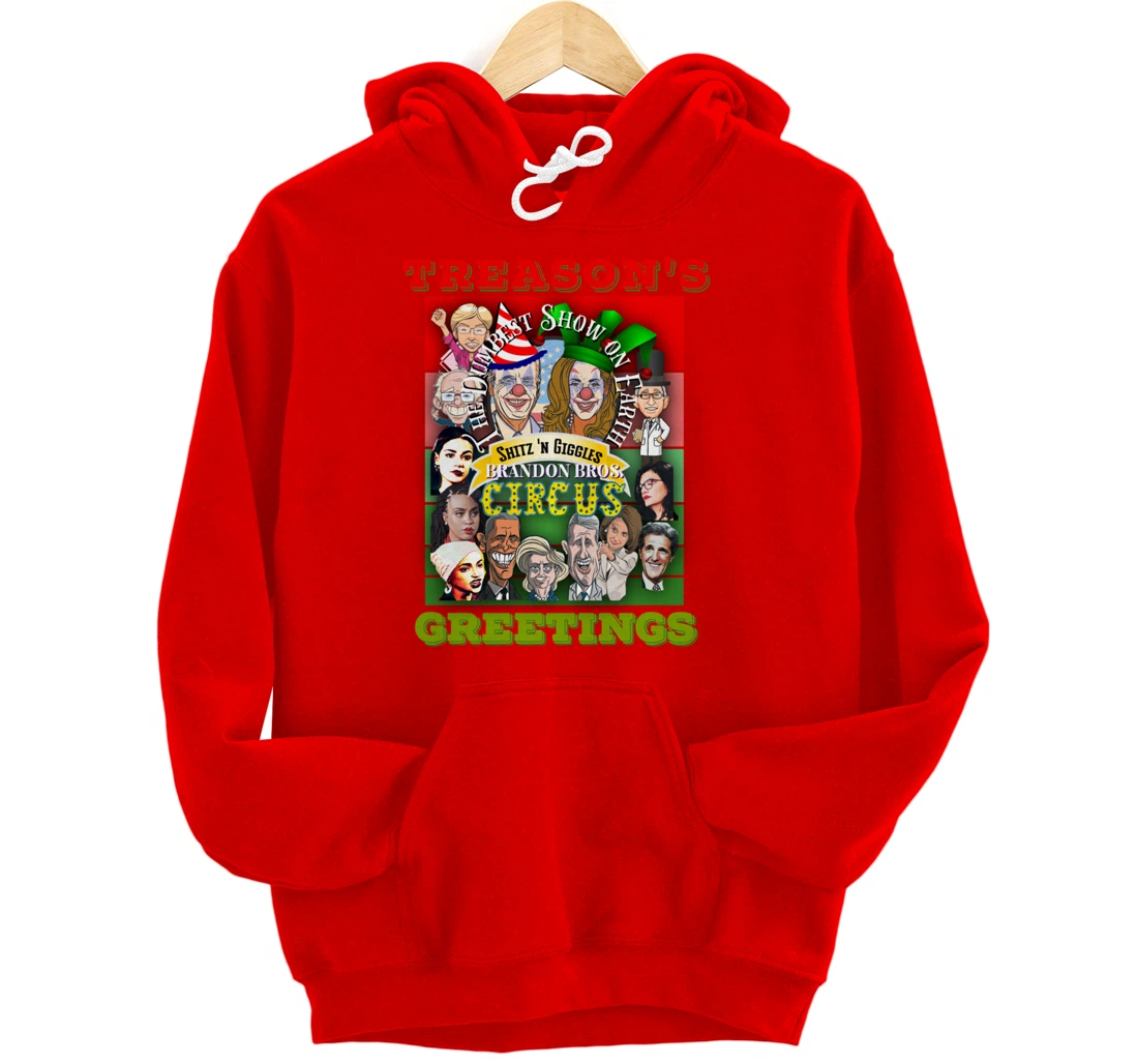 Swamp Xmas Wreath Biden Squad Trump Ugly Christmas Sweater Pullover Hoodie