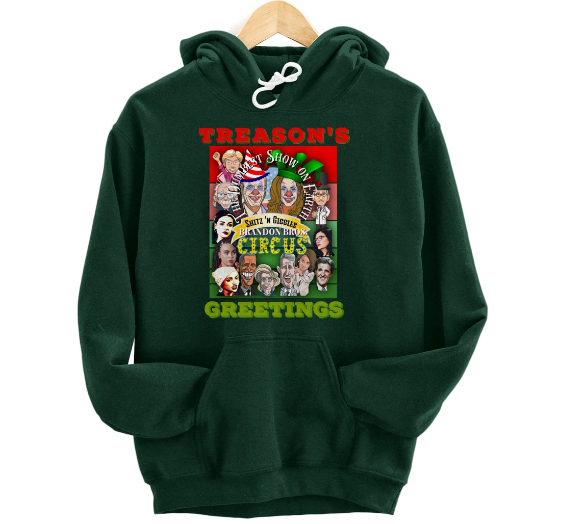 Swamp Xmas Wreath Biden Squad Trump Ugly Christmas Sweater Pullover Hoodie