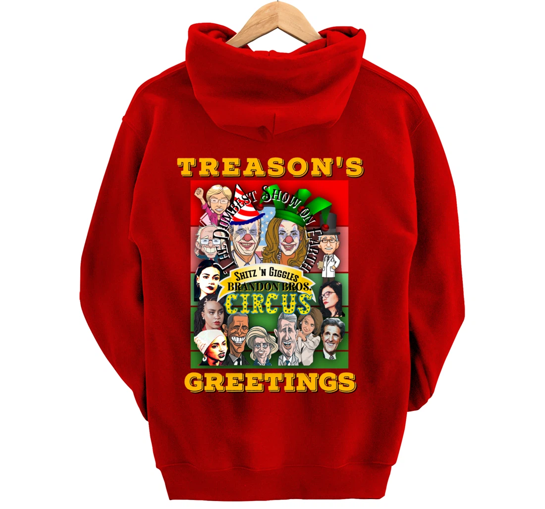 Swamp Xmas Wreath Biden Squad Trump Ugly Christmas Sweater Pullover Hoodie
