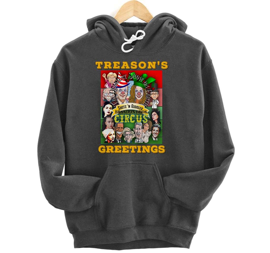 Swamp Xmas Wreath Biden Squad Trump Ugly Christmas Sweater Pullover Hoodie