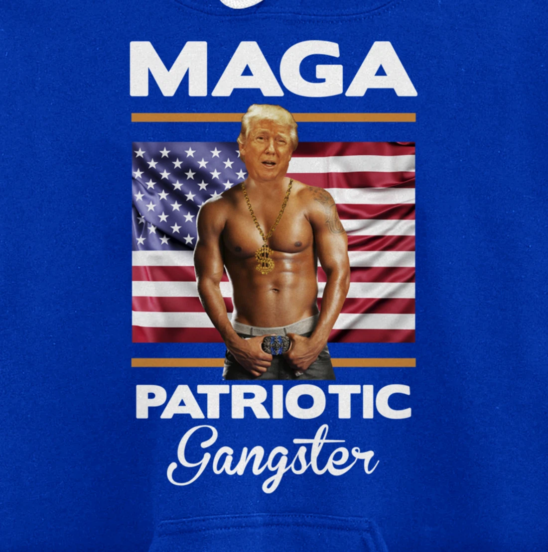 Trump Life Gangster Gift Design Idea Pr Trump Lib Bash Pullover Hoodie