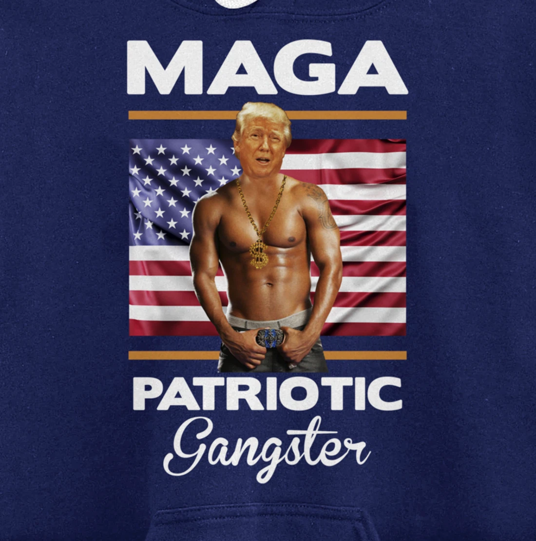 Trump Life Gangster Gift Design Idea Pr Trump Lib Bash Pullover Hoodie