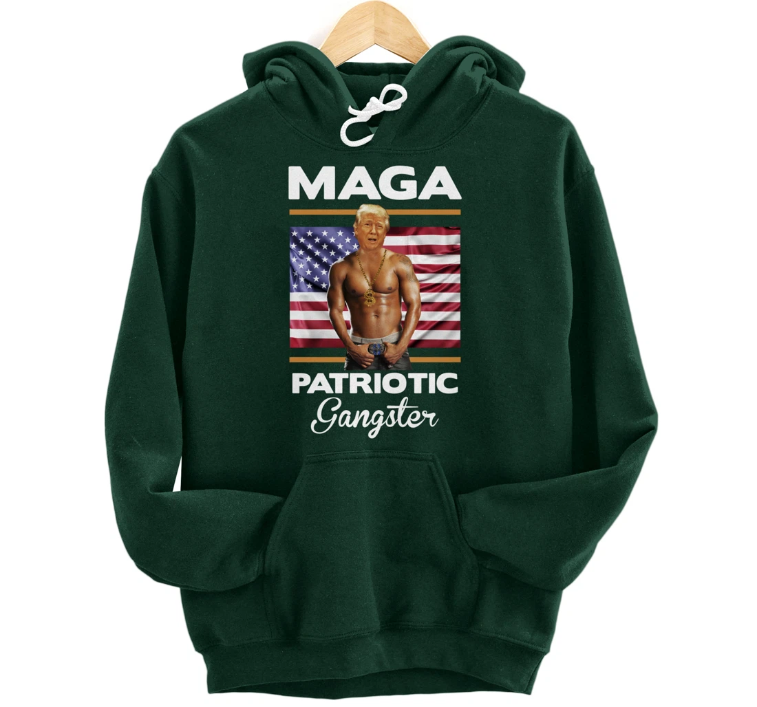 Trump Life Gangster Gift Design Idea Pr Trump Lib Bash Pullover Hoodie