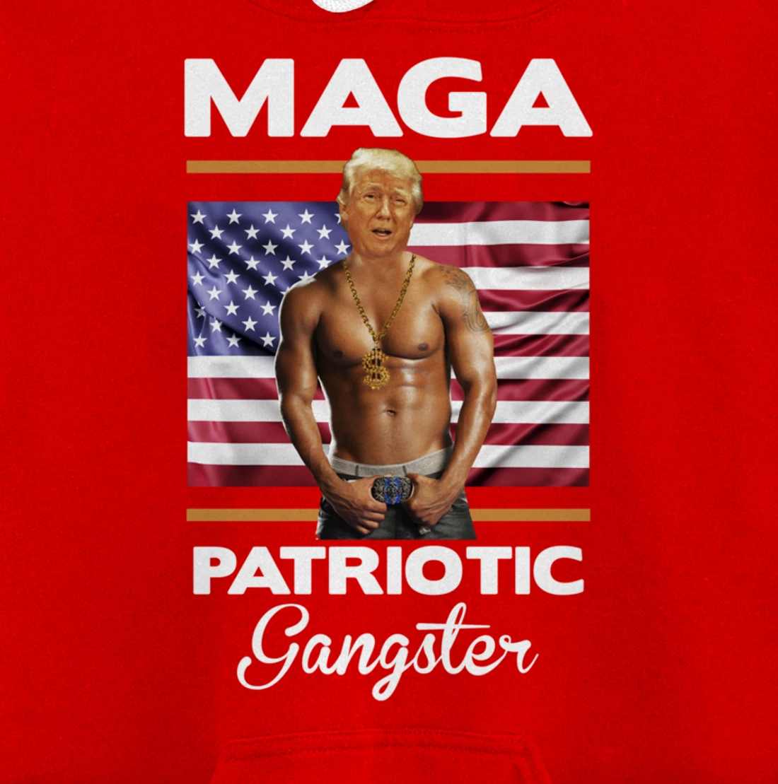 Trump Life Gangster Gift Design Idea Pr Trump Lib Bash Pullover Hoodie