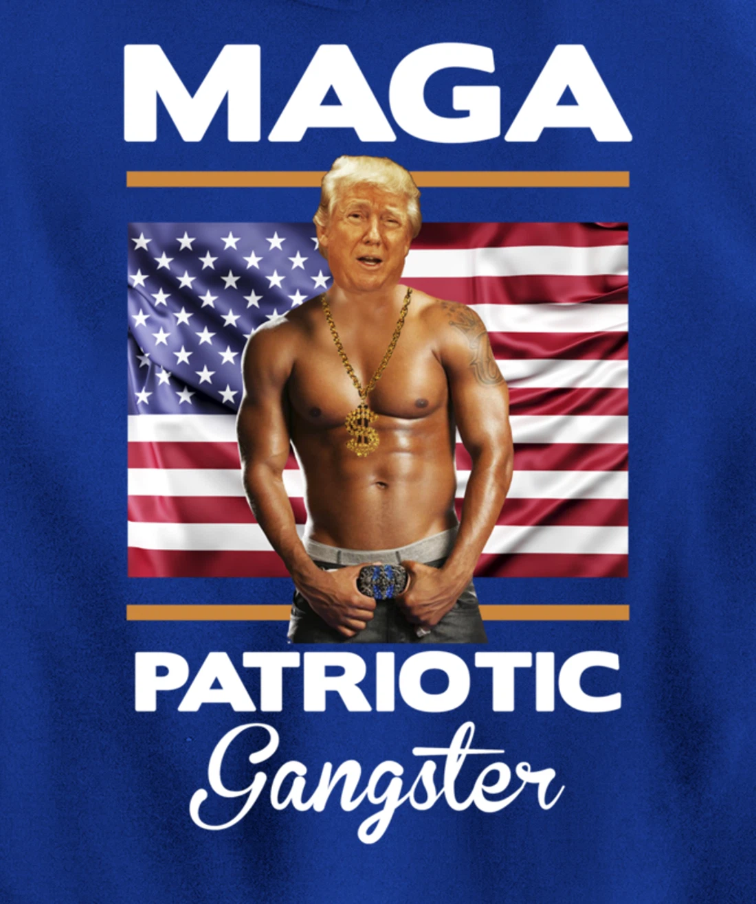 Trump Life Gangster Gift Design Idea Pr Trump Lib Bash Pullover Hoodie