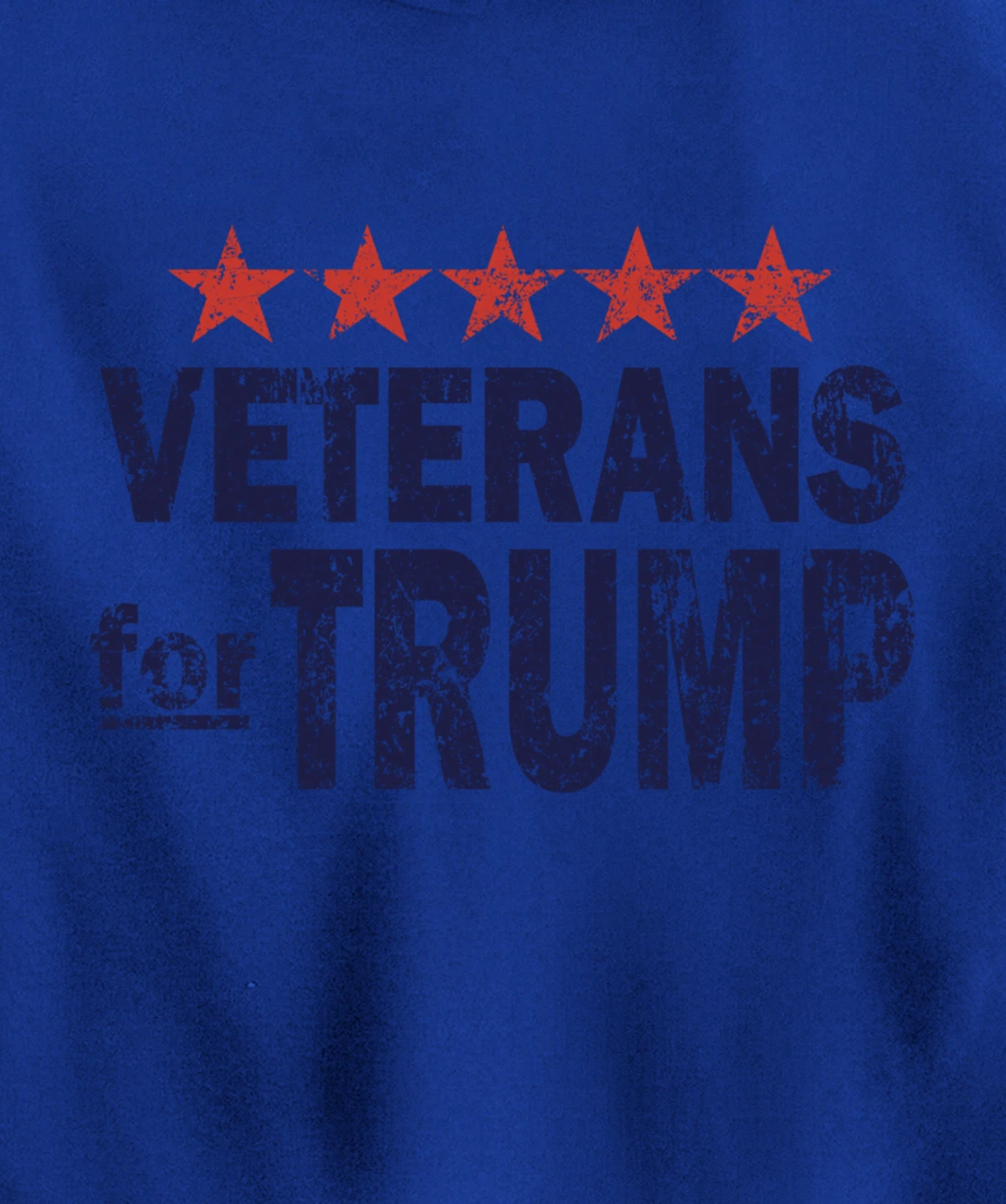 Vintage Veterans for Trump Pullover Hoodie