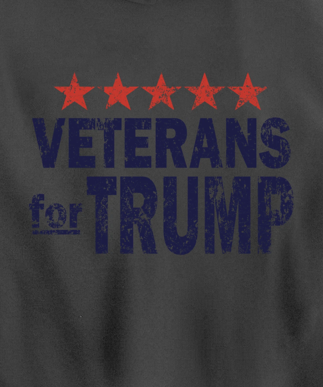 Vintage Veterans for Trump Pullover Hoodie