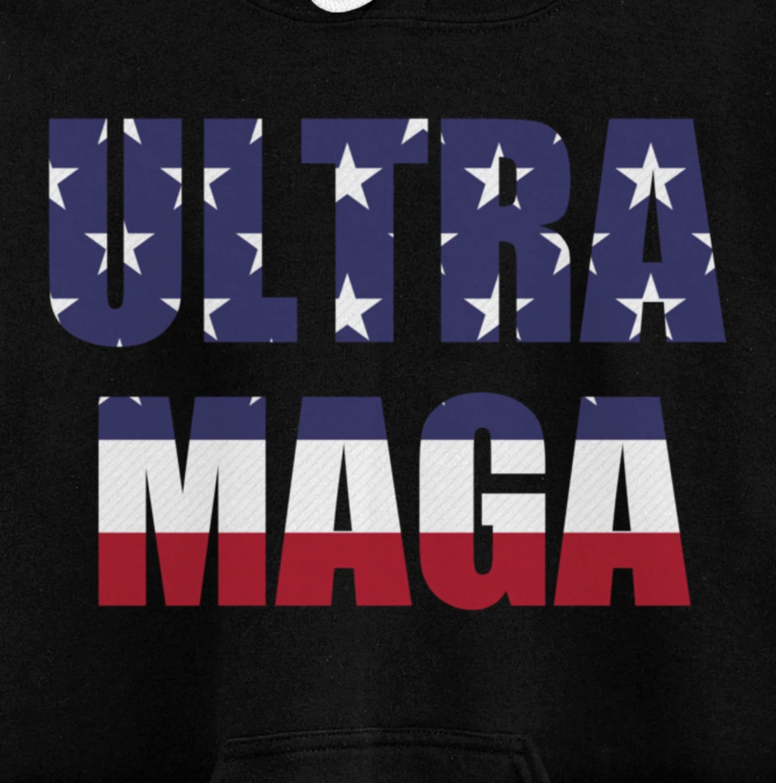 Proud Ultra MAGA Trump Patriotic Pullover Hoodie