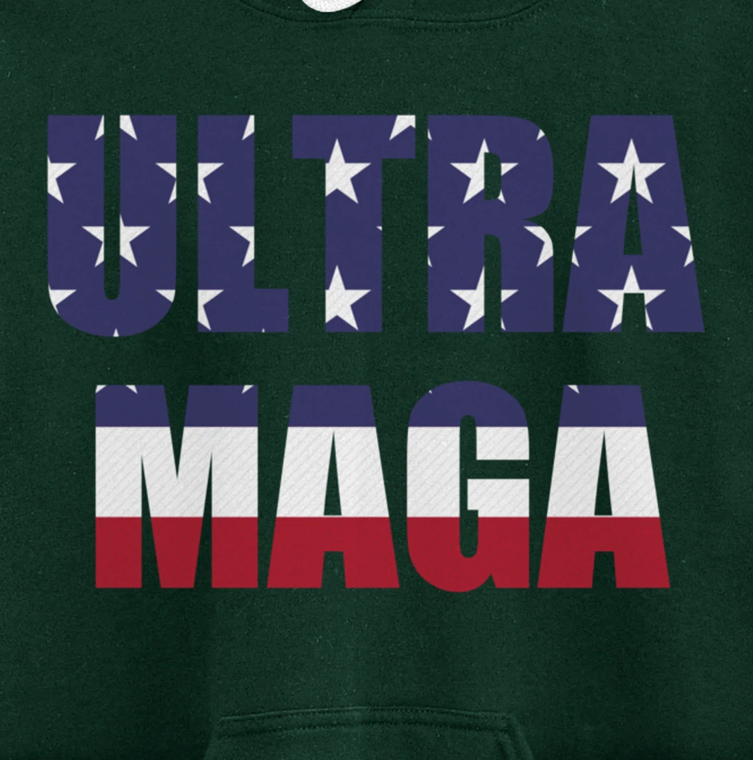 Proud Ultra MAGA Trump Patriotic Pullover Hoodie