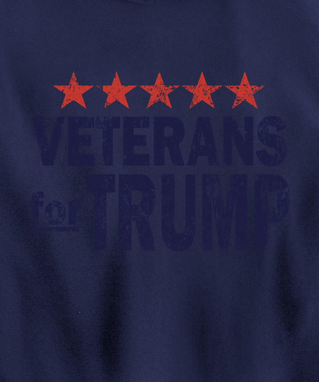 Vintage Veterans for Trump Pullover Hoodie