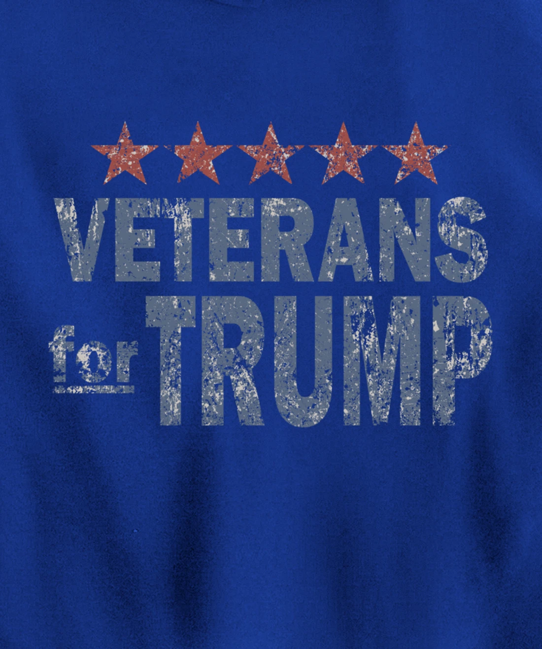 Distressed Veterans for Trump Pullover Hoodie