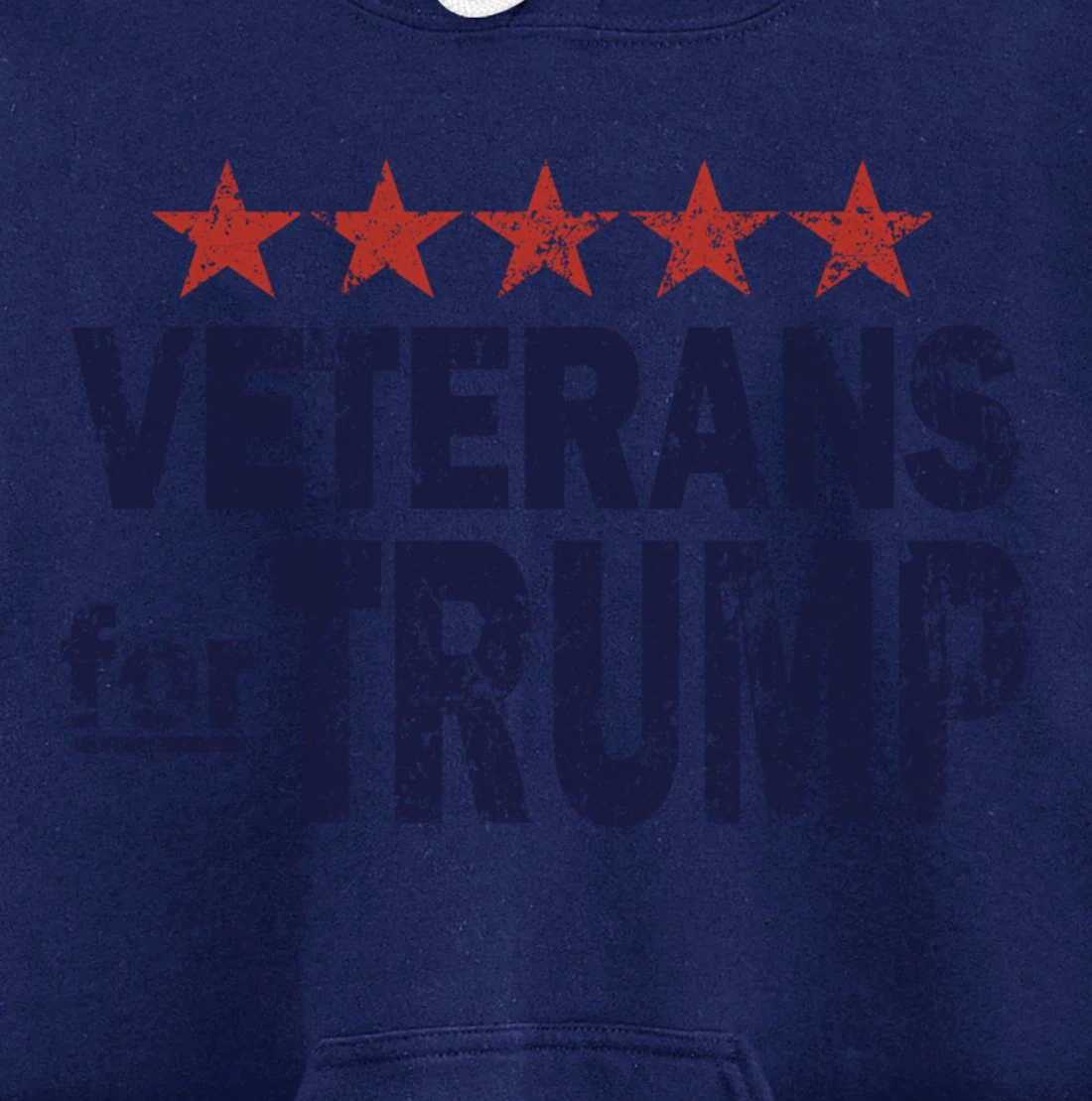 Vintage Veterans for Trump Pullover Hoodie