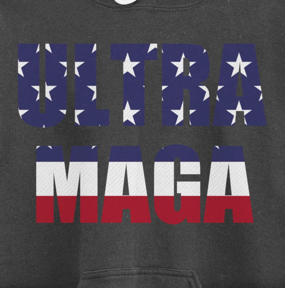Proud Ultra MAGA Trump Patriotic Pullover Hoodie