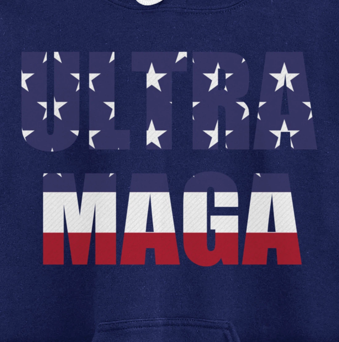 Proud Ultra MAGA Trump Patriotic Pullover Hoodie