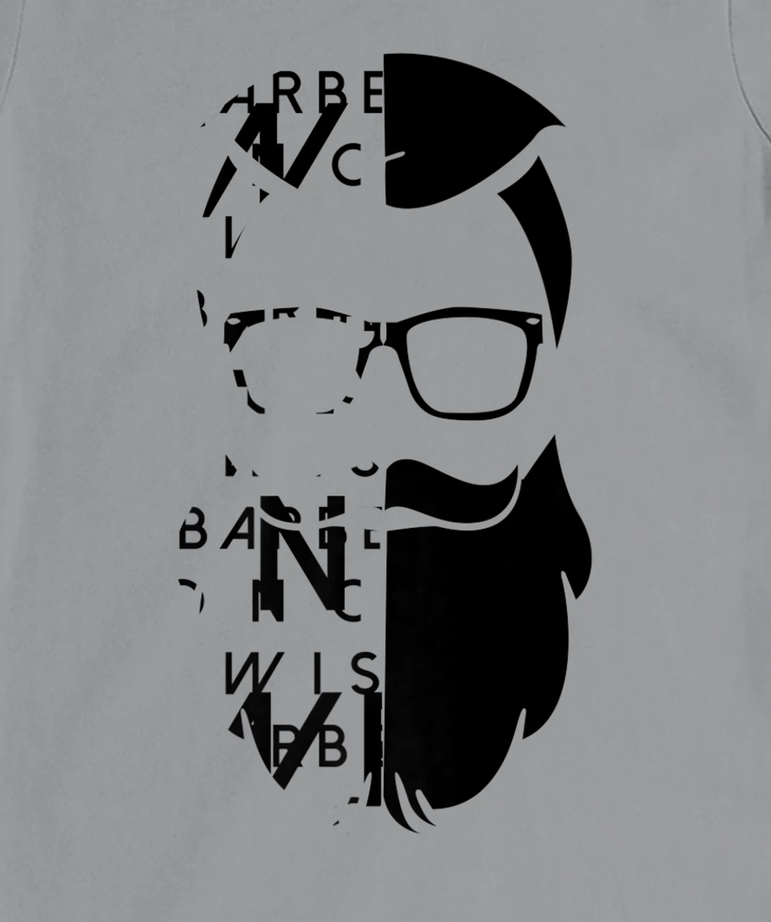 Womens A Bearded Man With Glasses And Letters Wise Barber Graphic T-Shirt, Kid T-Shirt and Women T-Shirt