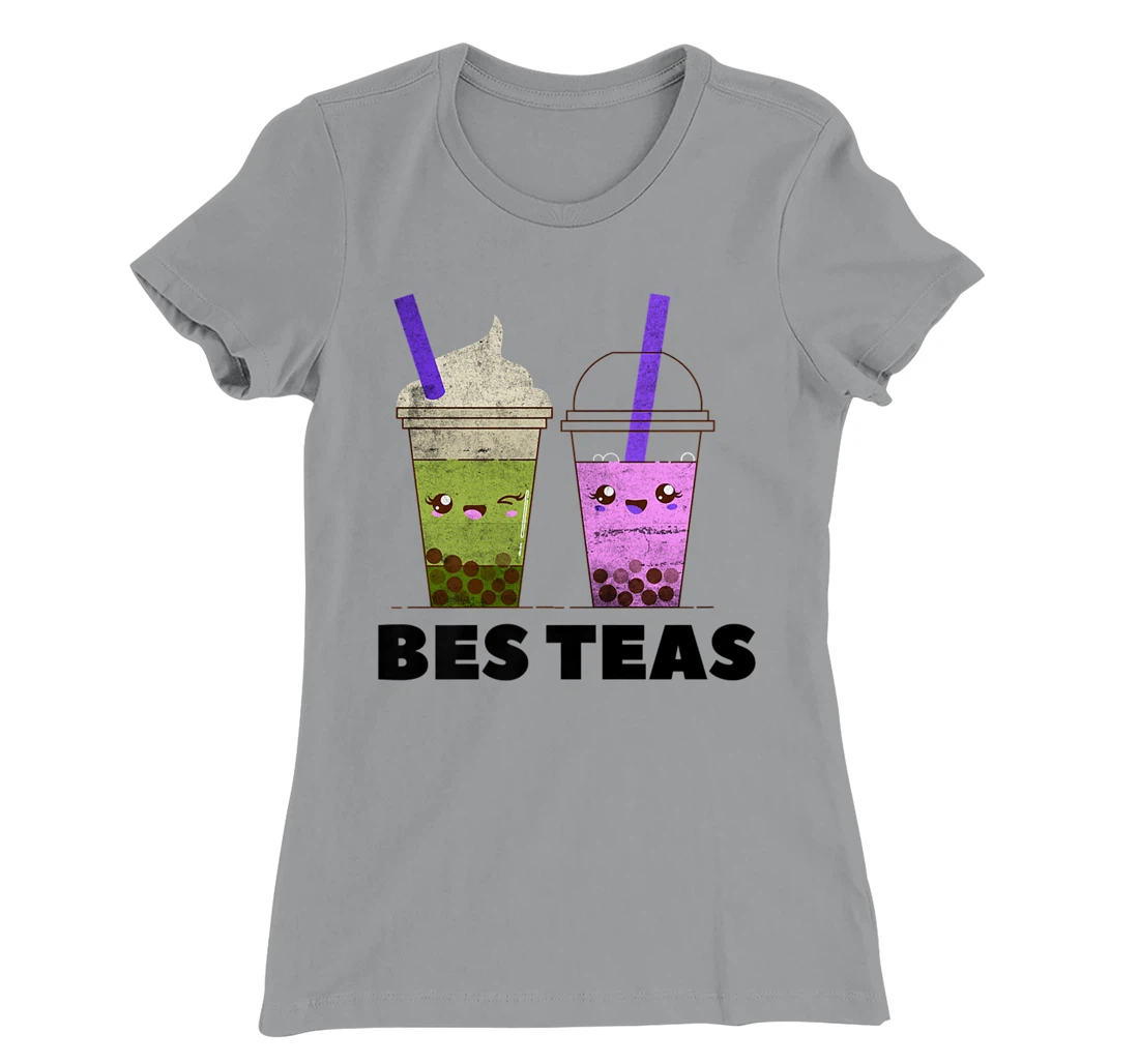 Womens Bubble Boba Milk Tea Pearl Tapioca Bes Teas Lover T-Shirt, Women T-Shirt