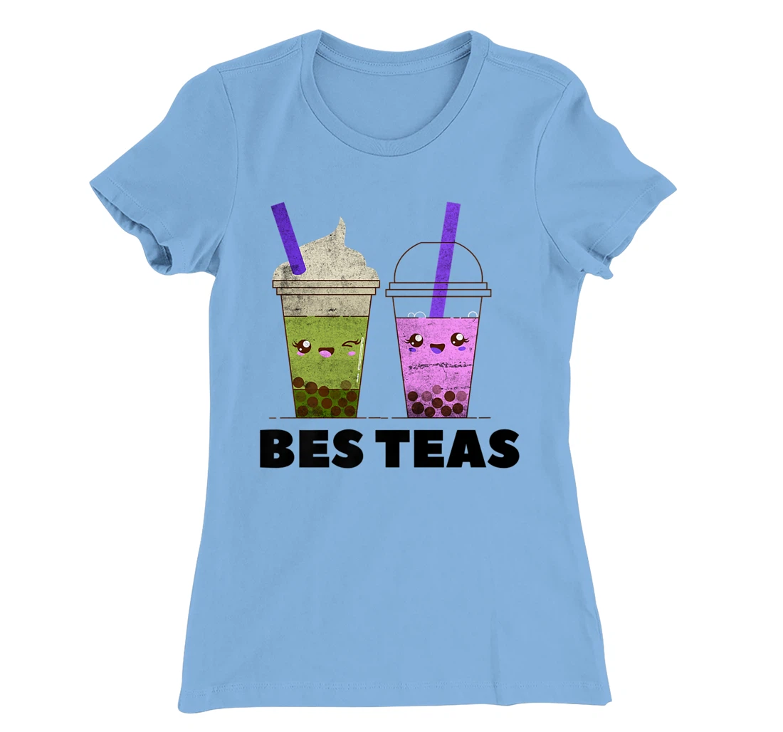 Womens Bubble Boba Milk Tea Pearl Tapioca Bes Teas Lover T-Shirt, Women T-Shirt