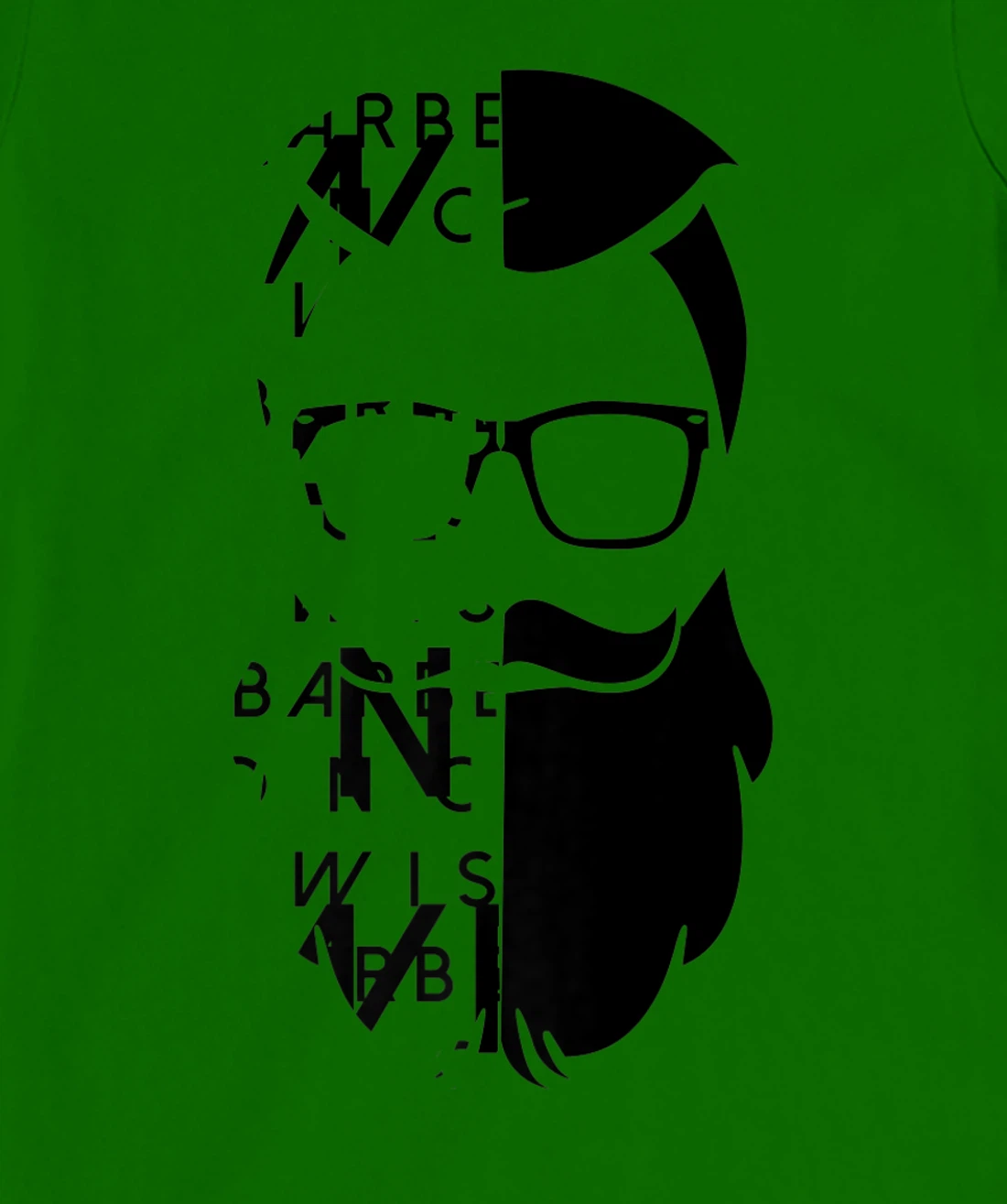 Womens A Bearded Man With Glasses And Letters Wise Barber Graphic T-Shirt, Kid T-Shirt and Women T-Shirt