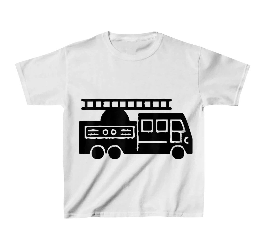 Fire Ladder Truck T-Shirt, Kid T-Shirt and Women T-Shirt