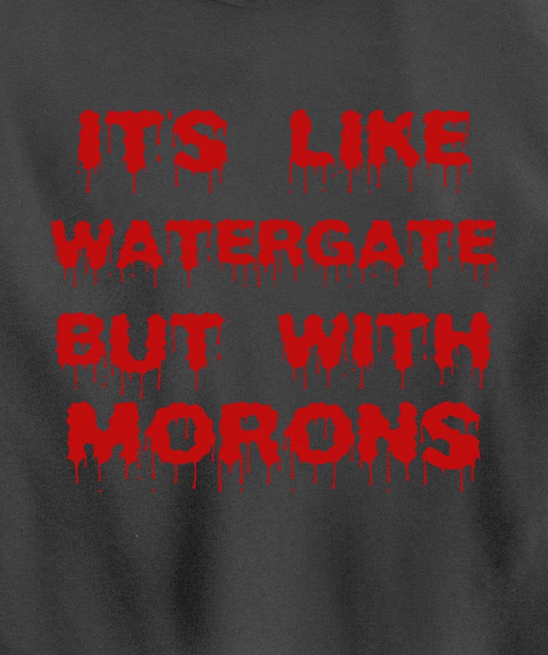 IT'S LIKE WATERGATE BUT WITH MORONS Funny Donald Trump Meme Pullover Hoodie