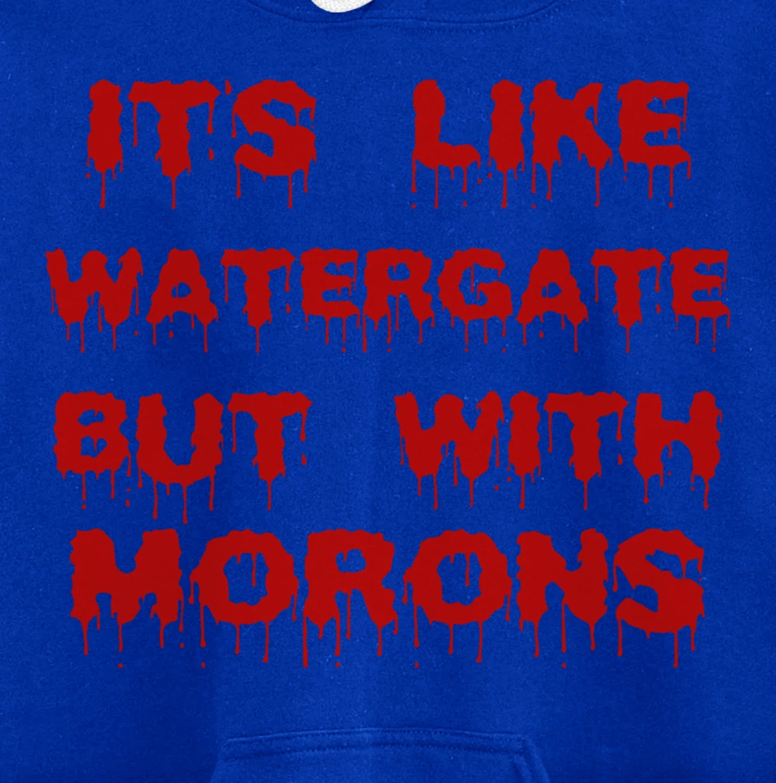 IT'S LIKE WATERGATE BUT WITH MORONS Funny Donald Trump Meme Pullover Hoodie