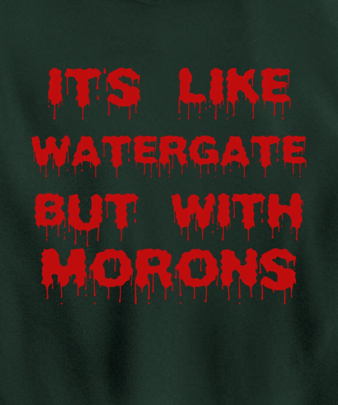 IT'S LIKE WATERGATE BUT WITH MORONS Funny Donald Trump Meme Pullover Hoodie