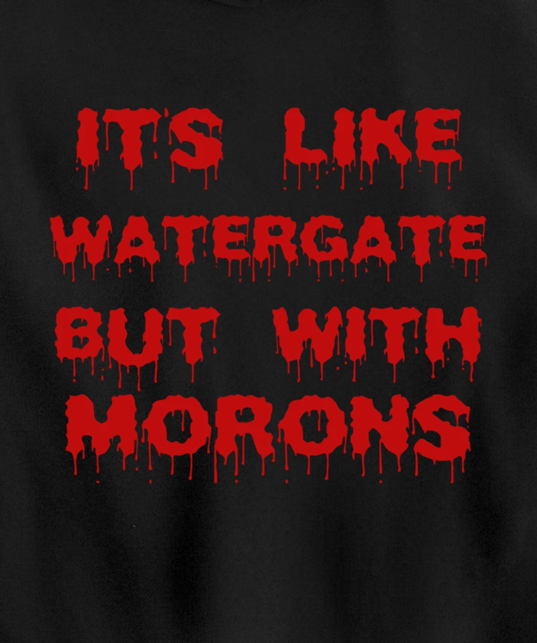 IT'S LIKE WATERGATE BUT WITH MORONS Funny Donald Trump Meme Pullover Hoodie