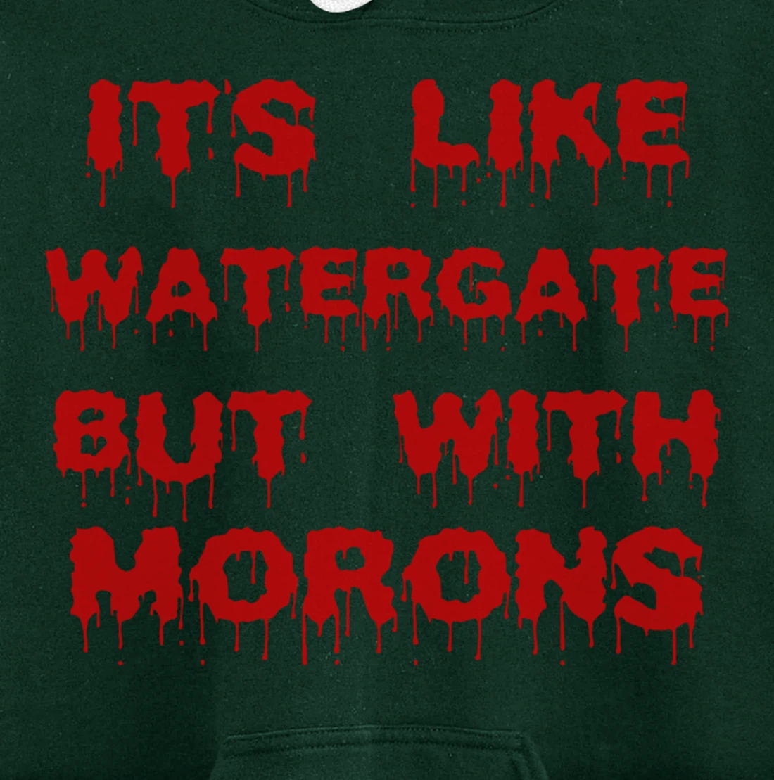 IT'S LIKE WATERGATE BUT WITH MORONS Funny Donald Trump Meme Pullover Hoodie