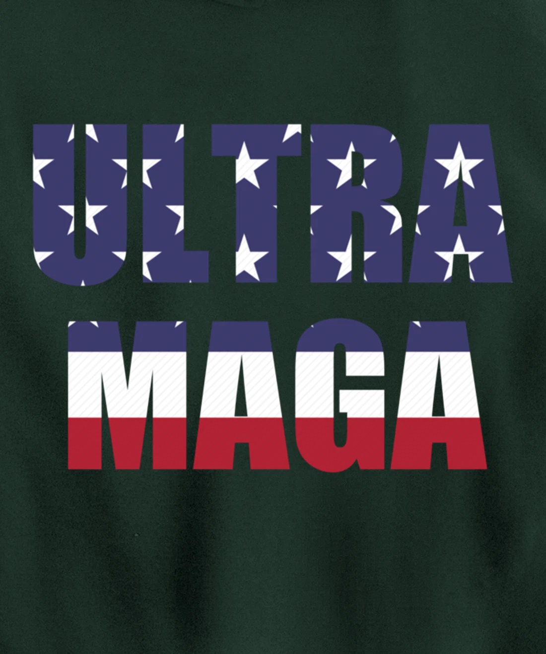 Proud Ultra MAGA Trump Patriotic Pullover Hoodie