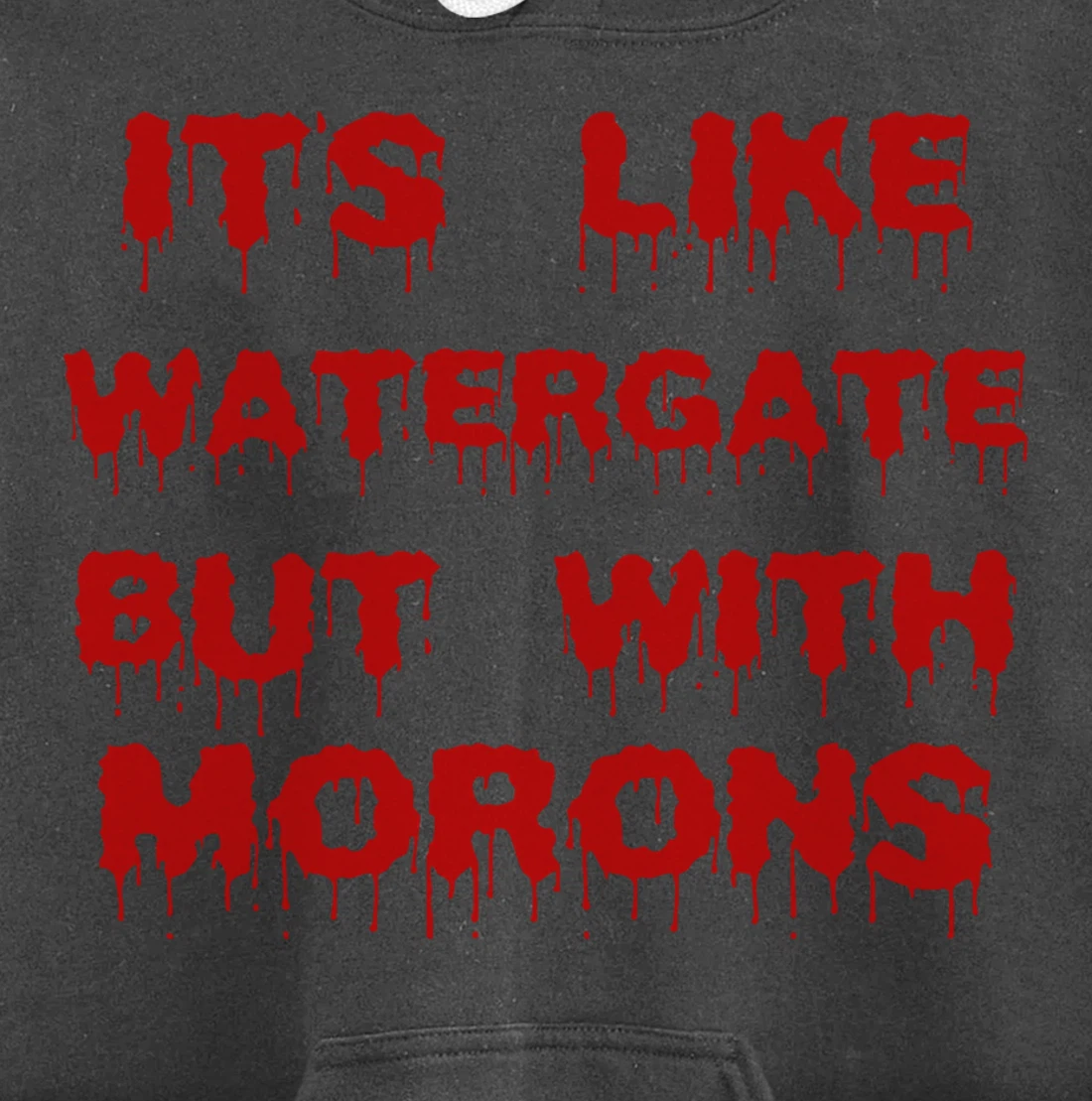 IT'S LIKE WATERGATE BUT WITH MORONS Funny Donald Trump Meme Pullover Hoodie