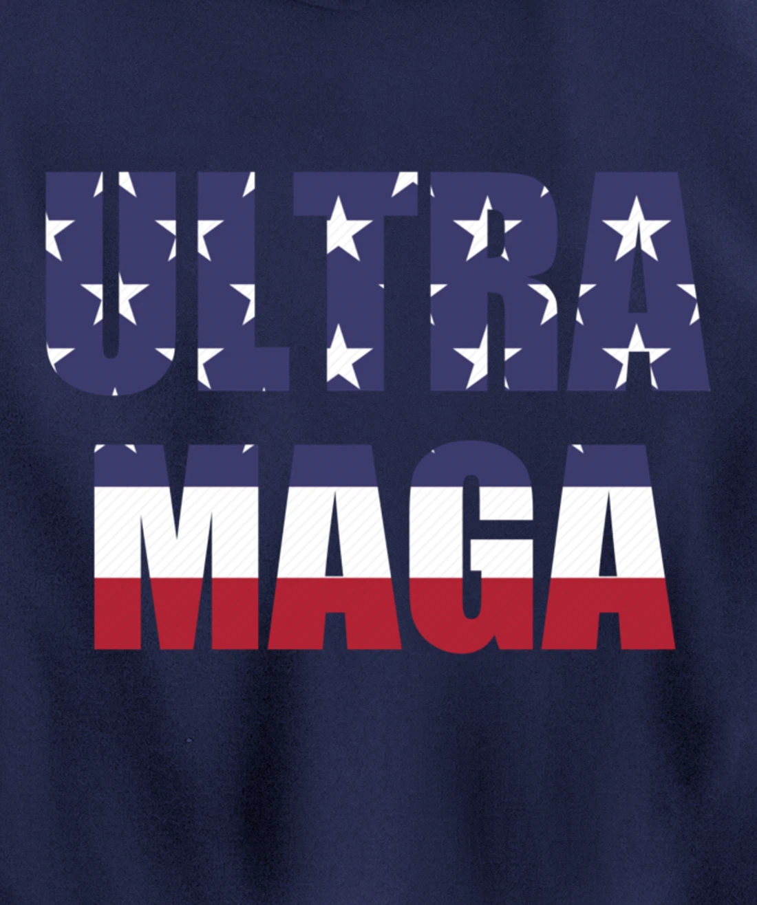 Proud Ultra MAGA Trump Patriotic Pullover Hoodie