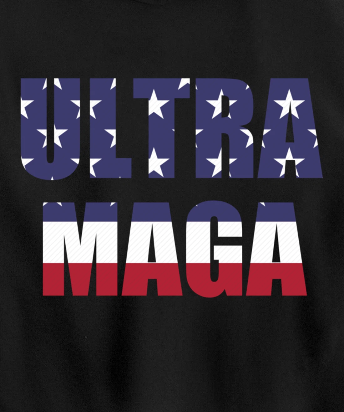 Proud Ultra MAGA Trump Patriotic Pullover Hoodie