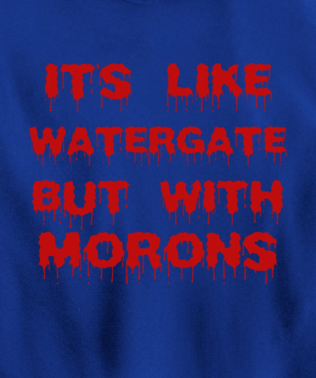 IT'S LIKE WATERGATE BUT WITH MORONS Funny Donald Trump Meme Pullover Hoodie