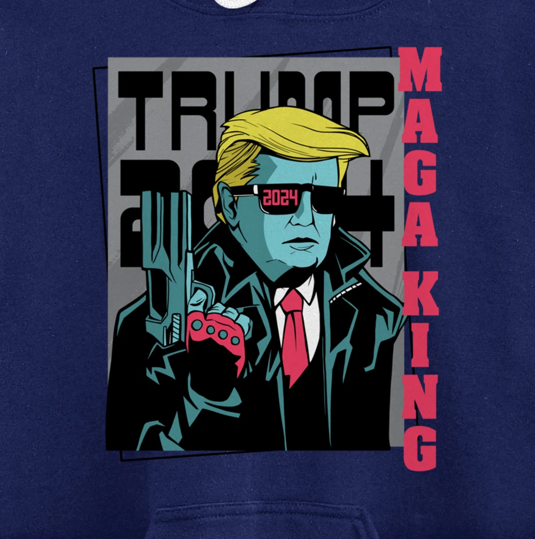 Directly from the Future, Pro Trump The Great Maga King Pullover Hoodie